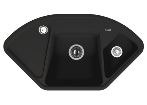 Кухонная мойка Florentina (Флорентина) Капри, антрацит