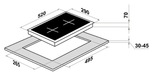 Индукционная варочная панель MAUNFELD CVI292SBK