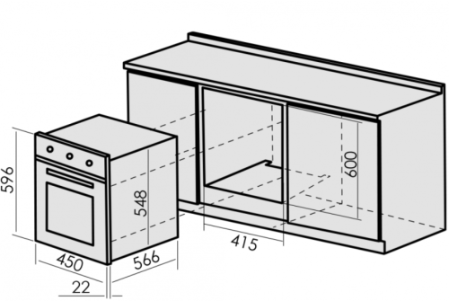 Электрический духовой шкаф MBS DE-452