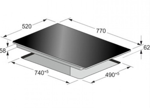 Индукционная варочная панель Kaiser (Кайзер) KCT 7795 FI RotEm