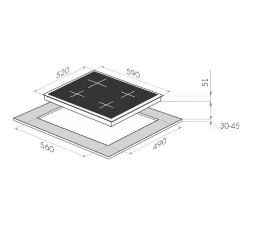 Газовая варочная панель MAUNFELD (Маунфилд) MGHG.64.76W + ВИДЕО О ТОВАРЕ