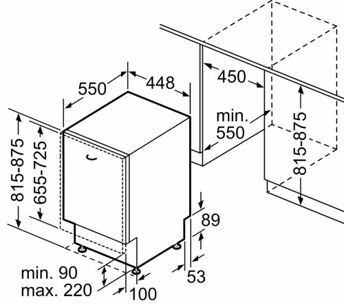 Встраиваемая посудомоечная машина Bosch (Бош) SPV 6ZMX23E