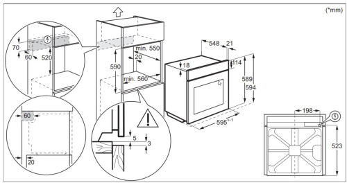 Электрический духовой шкаф Electrolux (Электролюкс) EOD6C77Z
