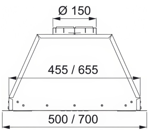 Встраиваемая вытяжка Franke (Франке) VERA 72 SS