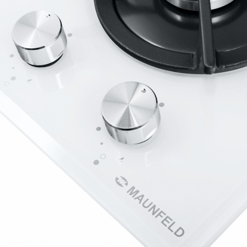 Газовая варочная панель MAUNFELD (Маунфилд) EGHG.32.1CW/G белый + ВИДЕО О ТОВАРЕ