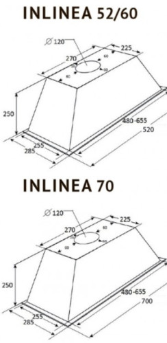 Встраиваемая вытяжка Kuppersberg (Купперсберг) INLINEA 70 CX