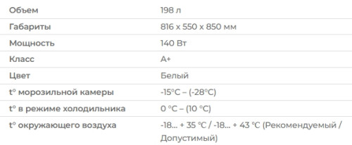 Морозильная камера Centek (Центек) CT-1787