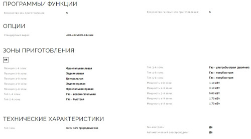 Газовая варочная панель Smeg (Смег) SRV896AOGH