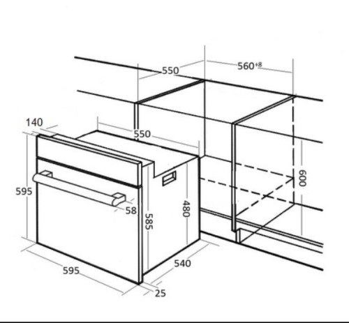 Электрический духовой шкаф Kuppersberg (Купперсберг) SR 605 W Silver