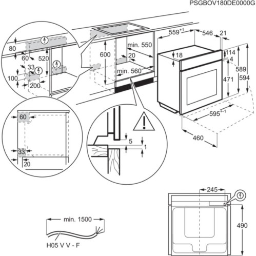 Электрический духовой шкаф Electrolux (Электролюкс) OKE8C31X