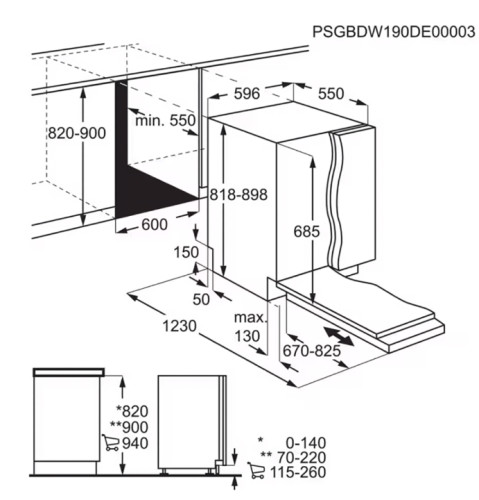 Встраиваемая посудомоечная машина Electrolux (Электролюкс) KEGB9420W