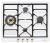 Газовая варочная панель Smeg (Смег) SPR864BGH