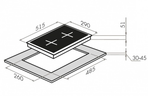 Газовая варочная панель HOMSair (ХОМСэйр) HGS323GCS