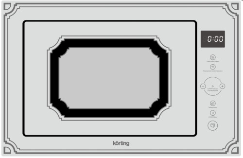 Встраиваемая микроволновая печь Korting (Кертинг) KMI 825 RGW