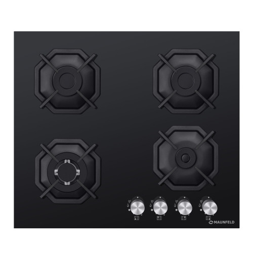 Газовая варочная панель MAUNFELD (Маунфилд) LIGHT EGHG.64.23CB/G черный + ВИДЕО О ТОВАРЕ