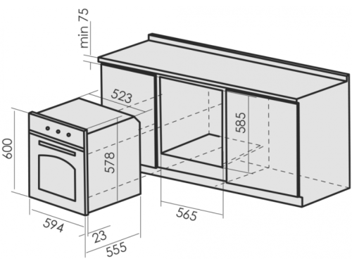Электрический духовой шкаф MBS DE-607IV
