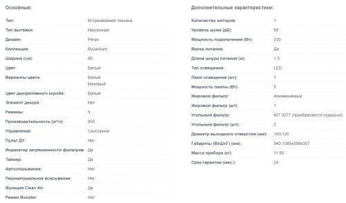 Вытяжка Korting (Кёртинг) KHC 69059 RGW