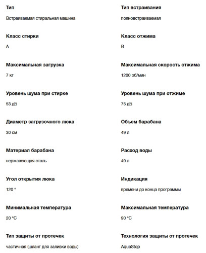 Встраиваемая стиральная машина Hyundai (Хёндэ) HWM 7121