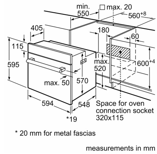 Электрический духовой шкаф Bosch (Бош) HBJ558YW3Q