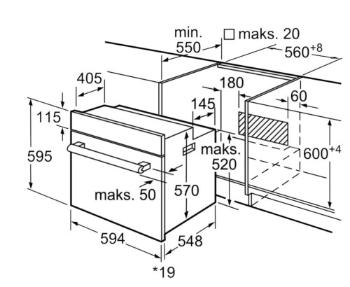 Электрический духовой шкаф Bosch (Бош) HBF154YS0