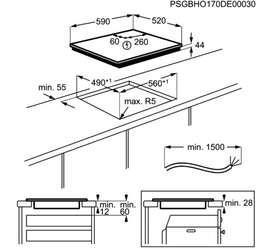 Индукционная варочная панель Electrolux (Электролюкс) LIL61434C
