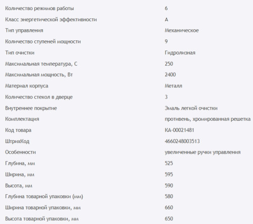 Электрический духовой шкаф HOMSair (ХОМСэйр) OEF606BK