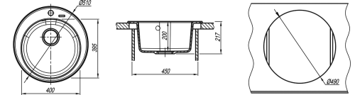 Кухонная мойка Florentina (Флорентина) Никосия, коричневый