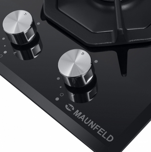 Газовая варочная панель MAUNFELD (Маунфилд) EGHG.32.2CB/G черный + ВИДЕО О ТОВАРЕ