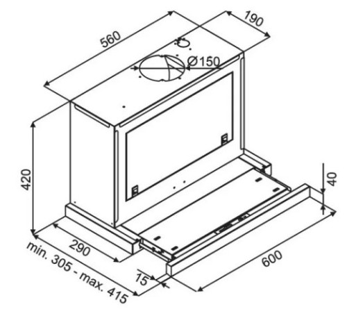 Вытяжка Kuppersberg (Купперсберг) SLIMBOX 60 X