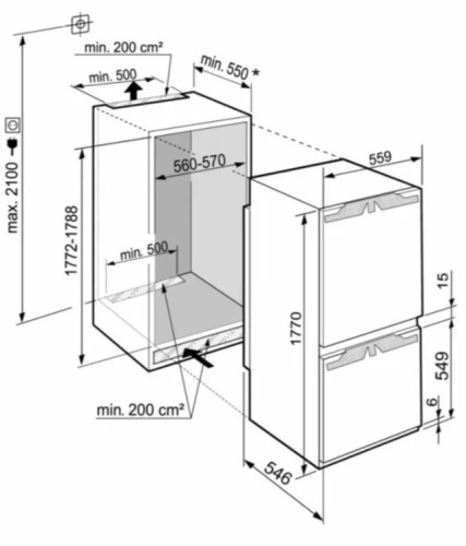Встраиваемый холодильник Liebherr (Либхер) ICBd 5122