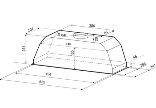 Вытяжка Krona (Крона) Ameli 600 inox S