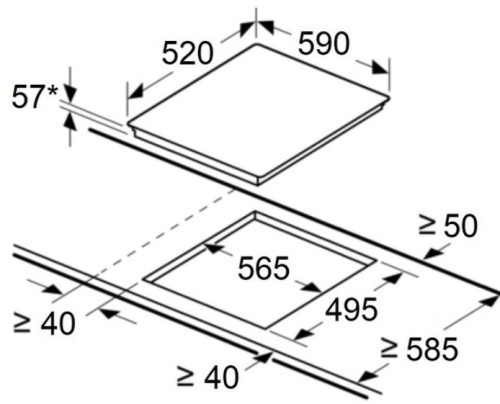 Индукционная варочная панель MAUNFELD CVI594MBK2