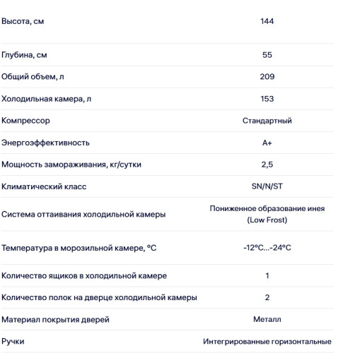 Холодильник NORDFROST (Нордфрост) RFC 210 LFW
