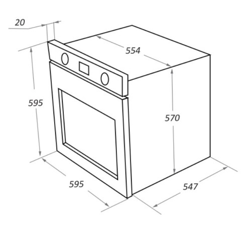 Электрический духовой шкаф MAUNFELD (Маунфилд) EOEM.769B