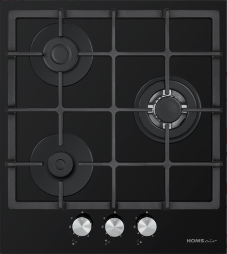 Газовая варочная панель HOMSair (ХОМСэйр) HGG433TGCBK