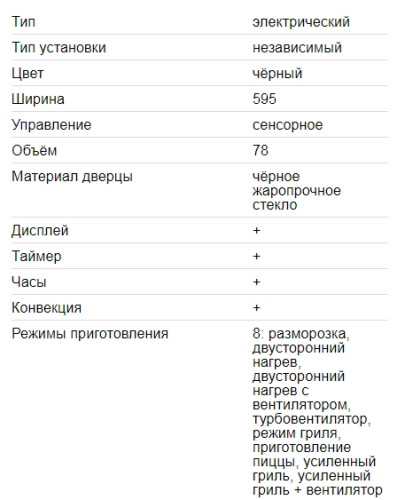 Электрический духовой шкаф EXITEQ (Экзитег) EXO 301