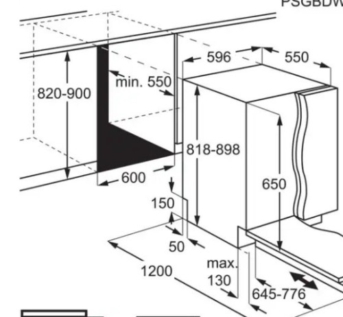 Встраиваемая посудомоечная машина Electrolux (Электролюкс) EEM48321L