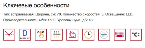 Встраиваемая вытяжка Kuppersberg (Купперсберг) INTRO 70 BLACK