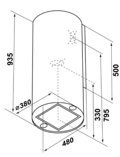 Вытяжка MAUNFELD (Маунфилд) LEE SIDE (C) 39 white