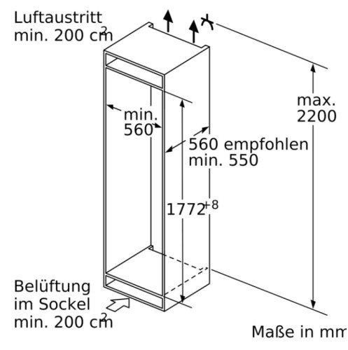 Встраиваемый холодильник Siemens (Сименс) KI87SADD0