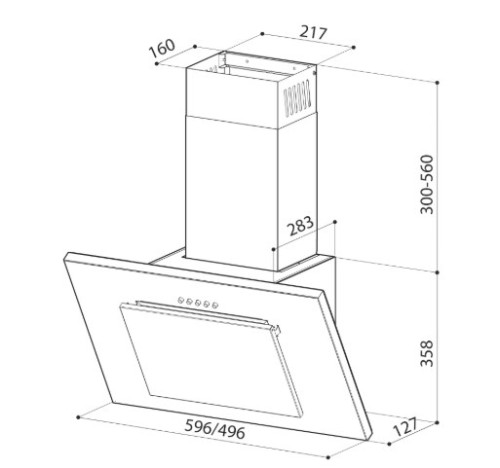 Вытяжка Lex (Лекс) MINI S 600 Inox