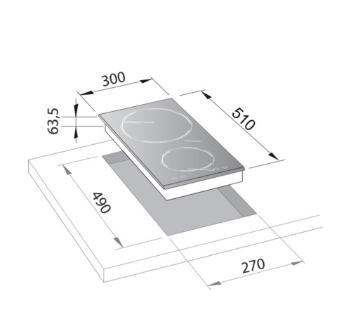 Электрическая варочная панель DeLonghi (ДеЛонги) PVC 65 TC