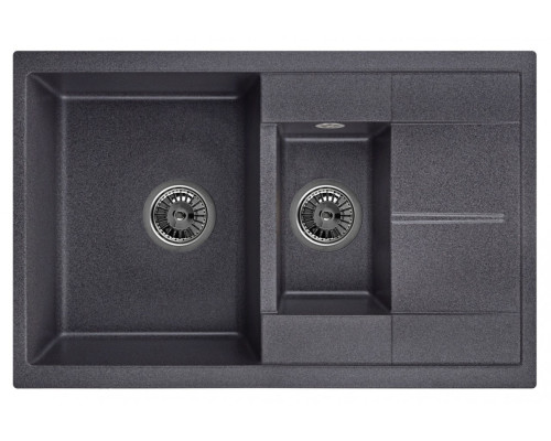 Кухонная мойка Granula (Гранула) GR-7802 шварц