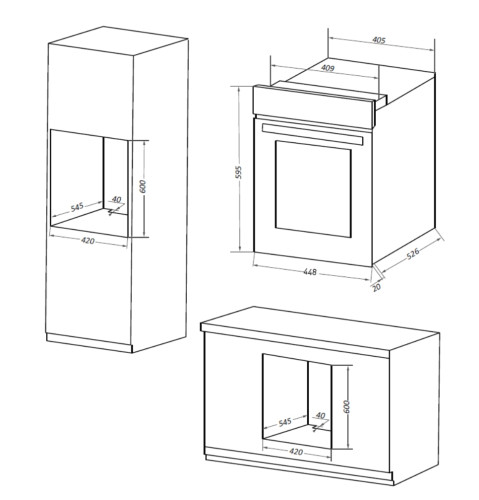 Электрический духовой шкаф MAUNFELD (Маунфилд) EOEF516RIB