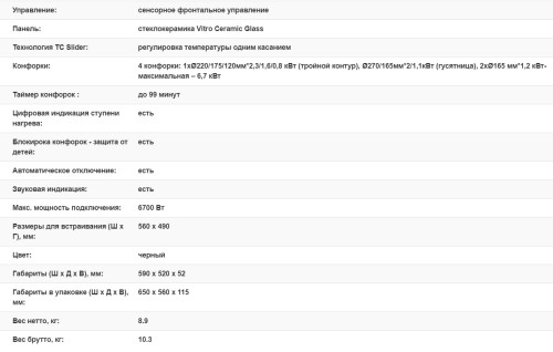 Электрическая варочная панель Weissgauff (Вайсгауф) HV 643 BSX