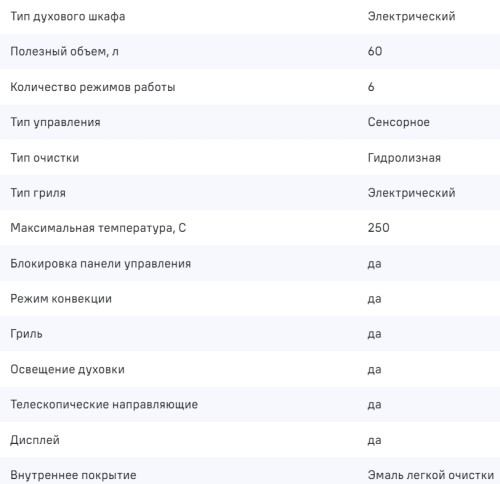 Электрический духовой шкаф MAUNFELD (Маунфилд) AEOD6063G1