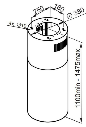 Вытяжка MAUNFELD (Маунфилд) Lee Isla 39 бежевый