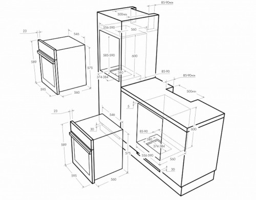 Электрический духовой шкаф MAUNFELD (Маунфилд) MEOFG 676 RILB TRS