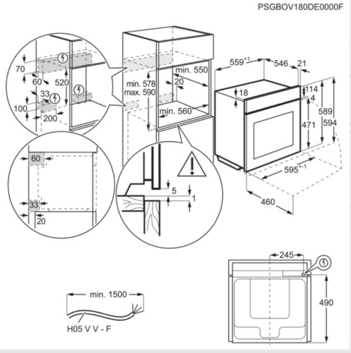 Электрический духовой шкаф Electrolux (Электролюкс) EOB 95551 AK