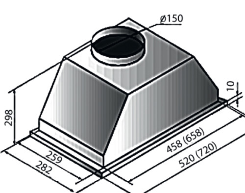 Встраиваемая вытяжка Kuppersberg (Купперсберг) INLINEA 52 Beige